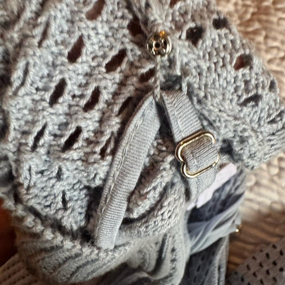 Le AL.X Crochet knit sleeveless  Maxi Dress - Picture 9 of 10
